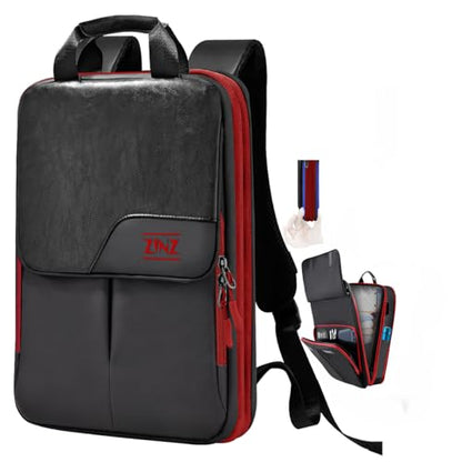 ZINZ Slim & Expandable Laptop Backpack 15.6 16 17 inch,Black Red - color: B01rd01