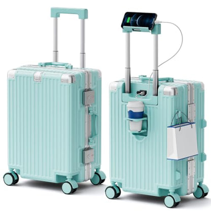 Carry On Luggage, Zipperless Hardside Suitcase, Mint Green, 20 in - color: mint green, size: 20in