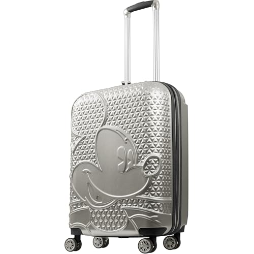 Mickey Mouse Rolling Luggage FŪL Disney Luggage 26" Silver - color: Mickey Mouse - Silver, size: 26 Inch
