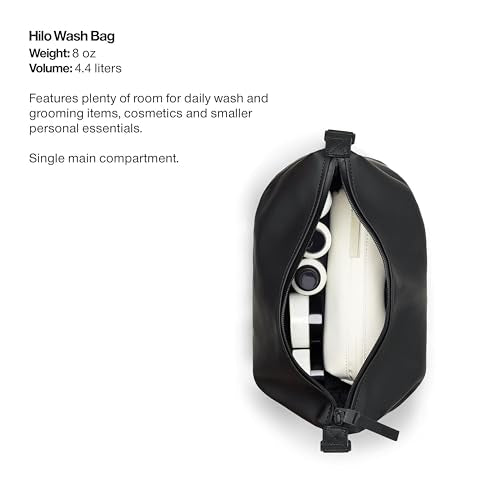 RAINS Weekend Wash Bag – Waterproof Toiletry, Makeup Kit Organizer, 1.2 gal - color: Navy