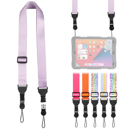FIEIL Nylon iPad Strap, Adjustable Camera Neck Strap, Comfortable Shoulder Strap for Bags, Cellphone Tablet, Camera, Laptop, Binocular, Luggage Bag (Purple Universal Shoulder Strap) - color: Purple