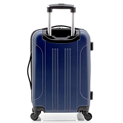 Travelers Club Chicago Hardside Expandable Spinner Luggages, Navy Blue, 5 Piece Set, TCL-77995-410 - color: Navy Blue, size: 5-Piece Set
