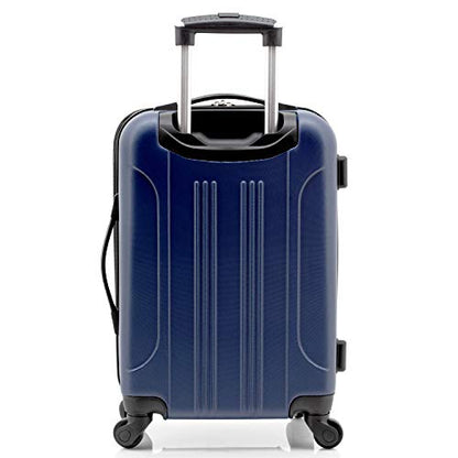 Travelers Club Chicago Hardside Expandable Spinner Luggages, Navy Blue, 5 Piece Set, TCL-77995-410 - color: Navy Blue, size: 5-Piece Set