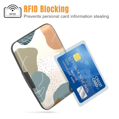 Rimilak Aluminuml Credit Card Holder,Modern Abstract Art - color: Modern Abstract Art