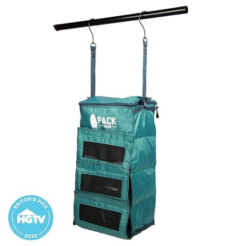 Pack Gear Hanging Carry-On Closet Organizer, Mesh Green - color: Mesh Green