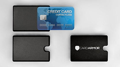 Credit Card Holder, 6 Premium RFID Blocking Sleeves with Clear Front for Easy Viewing, Prevent Identity or Financial Theft from High Tech Thieves