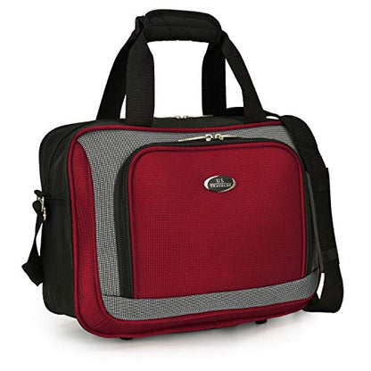 U.S. Traveler New Yorker Lightweight Expandable Rolling Luggage, Red/Gray, 4-Piece Set - color: Red, size: 4-Piece Set (15/21/25/29)