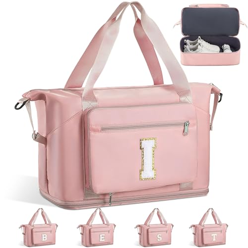 Women Girl Birthday Gifts Weekend Sleepover Overnight Duffle Bag - color: Pink, style: I