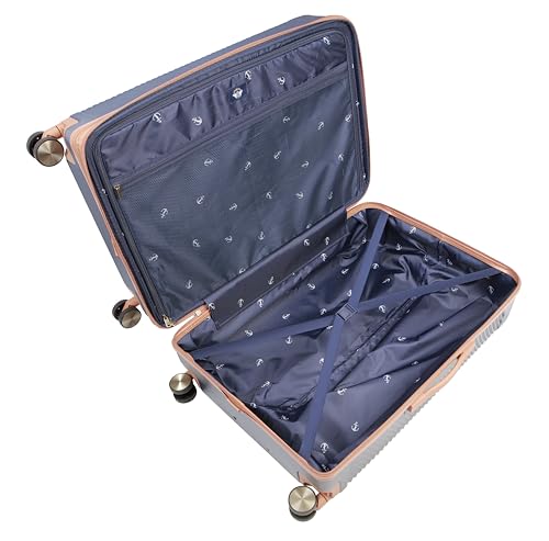 Dockers Spectra Hardside Expandable 8-Wheel Spinner Travel Checked Luggage, 28-Inch, India Ink - color: India Ink, size: 28-Inch Checked