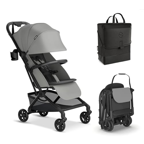 Mompush Velo Lightweight Travel Stroller Travel Bag Included - color: Stellar Gray, size: Stroller+Travel Bag