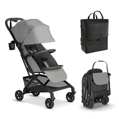 Mompush Velo Lightweight Travel Stroller Travel Bag Included - color: Stellar Gray, size: Stroller+Travel Bag