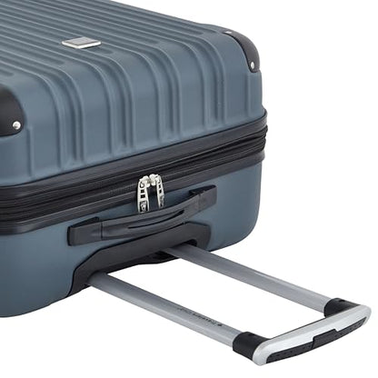 Travelers Club Midtown Hardside 4-Piece Luggage Travel Set, Slate - color: Slate