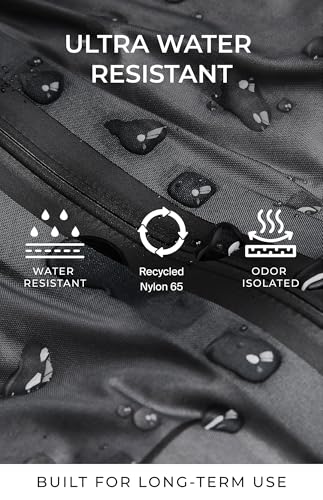 AirVault Vacuum Seal Travel Backpack 60L with Expandable HyperSeal Air Compression Vacuum System Water Resistant TSA Lock (Vacuum Pump Included, Black, 60L) - color: Black