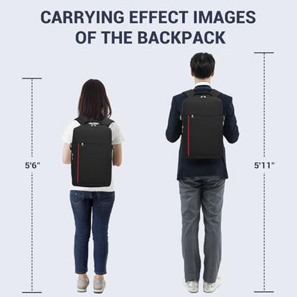 Kono 20L Airline Approved Daypack, 15.6" Laptop Backpack Polyester, Navy - color: Navy