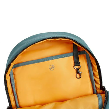 Travelon Anti-Theft The Voyages Small Backpack with XL Water Bottle Pocket - color: Slate Blue