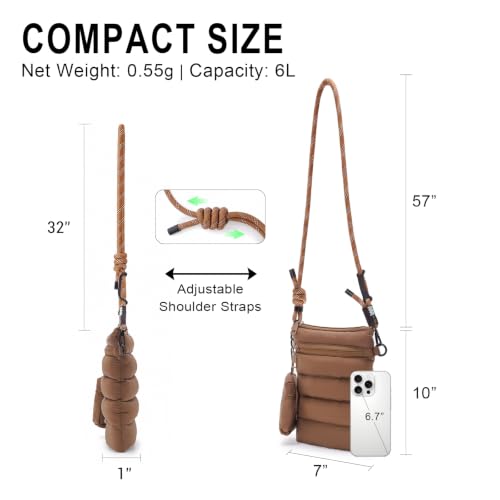 ACUARIO Crossbody Bags for Women - color: Darkbrow