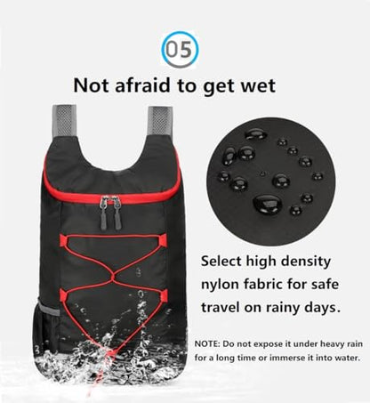 levayhill 16L Foldable Hiking Backpack,Small Packable Daypack,Dark Blue - color: Dark Blue