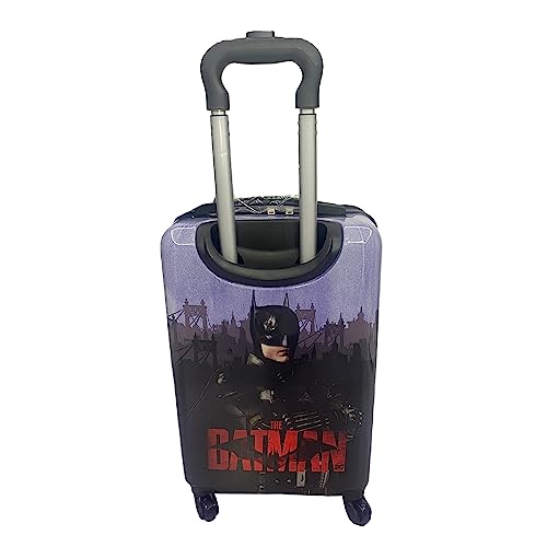 Fast Forward Batman Black Luggage 20 Inches Hard-Sided Tween Spinner Carry-On Travel Trolley Rolling Suitcase for Kids - style: Batman 2