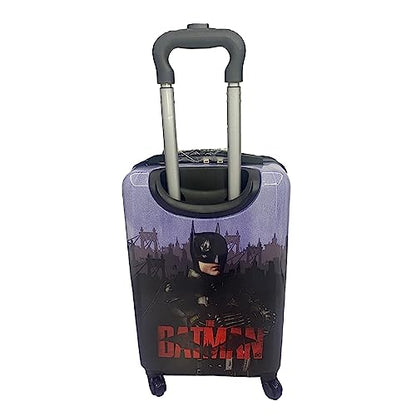 Fast Forward Batman Black Luggage 20 Inches Hard-Sided Tween Spinner Carry-On Travel Trolley Rolling Suitcase for Kids - style: Batman 2