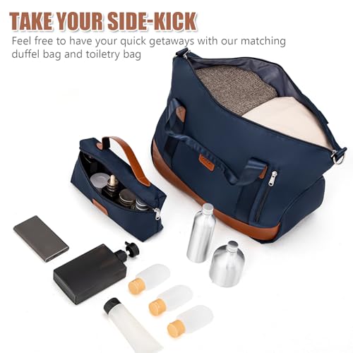 Cosbarn Luggage Sets 5 Pcs Suitcases with Wheels, 20"/24"/28",DarkBlue - color: DarkBlue, size: 5 Piece Sets (20/24/28/Db/Tb)