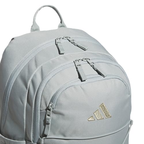 adidas Amplifier School Backpack 27L - color: Wonder Sage Green/White/Bungee