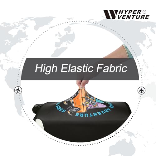 HYPER VENTURE Travel Luggage Cover Suitcase Protector Fits 23-26 Inch, M - color: Road Adventure, size: M