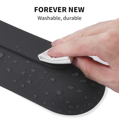 2 IN 1 Silicone Makeup Brush Holder with Beauty Make Up Sponge Holder Case | Soft Portable Cosmetic Face Brushes Holder with Upgrade Anti-Fall Out Magnetic Closure - Grey - color: Grey, style: Brush Holder & Case