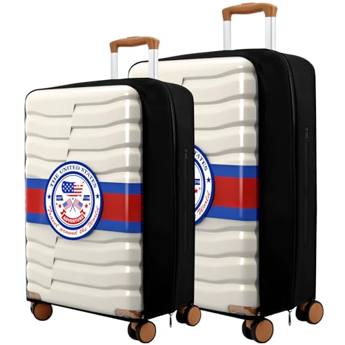 2 Pieces Clear PVC Suitcase Cover Protectors 20'' + 24'' - color: Badge-20/24 inches