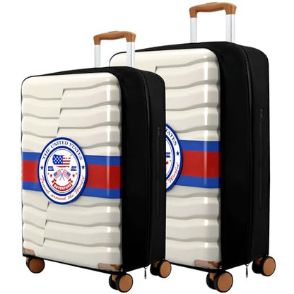 2 Pieces Clear PVC Suitcase Cover Protectors 20'' + 24'' - color: Badge-20/24 inches