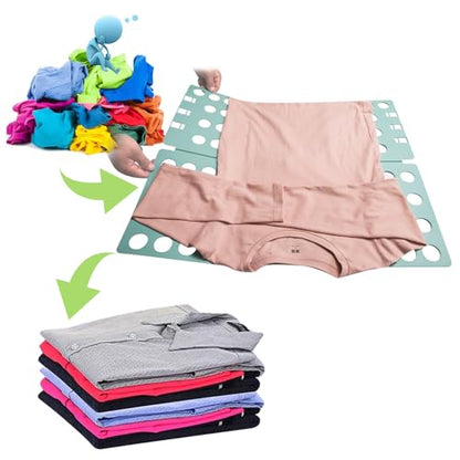 GYE T-Shirt Folding Board, Plastic Clothes Folder for Kids & Adults, Green - color: Green