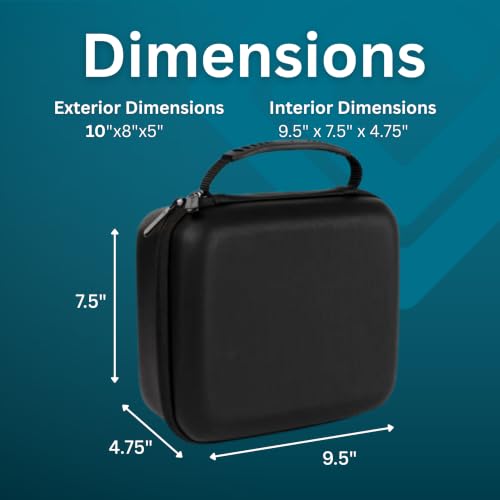 caseling 9.5" x 7.5" x 4.75" Hard Case with 3-Layer Pick and Pluck Foam - size: 9.5" x 7.5" x 4.75"