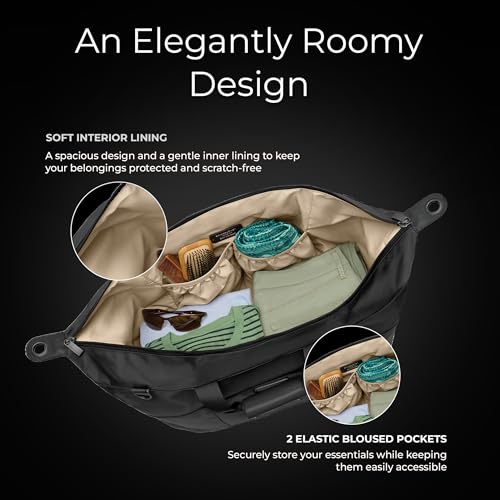 Expandable Cabin Bag - color: Black, style: Weekender Duffle