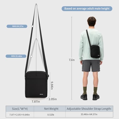 OSOCE Messenger Bag Crossbody Shoulder Bag for Men - size: Small