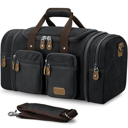 Gonex Duffle Bag for Travel, Expandable 60L Overnight Weekender Gym Bag - color: Dark Grey, size: X-Large-60l