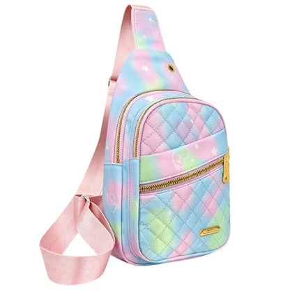 Aisijimo Small Sling Bag For Women Men Casual Crossbody Sling Backpack - color: 8003s-bgreen