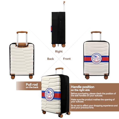 2 Pieces Clear PVC Suitcase Cover Protectors 20'' + 24'' - color: Badge-20/24 inches