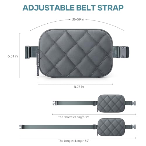 Fanny Pack for Women Men, Waterproof Lightweight Crossbody Bag - color: 8.Grey upgrade