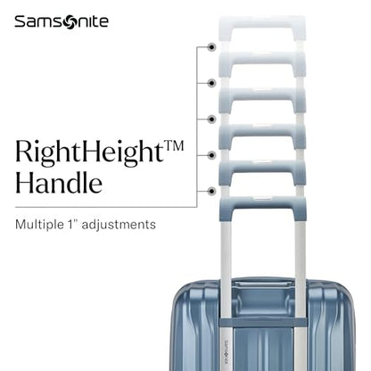 Samsonite UpLIFT Large Checked Hardside Luggage with Spinner Wheels - Airline-Approved, TSA Lock, Adjustable Handle System - Polycarbonate Hard Suitcase for Ultra Lightweight Travel - Elemental Blue - color: Elemental Blue, size: Large Checked Spinner