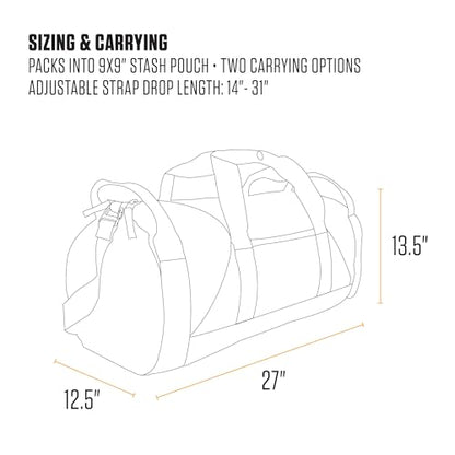Carhartt Classic 60L Round Duffel Port - color: Port, style: 60l