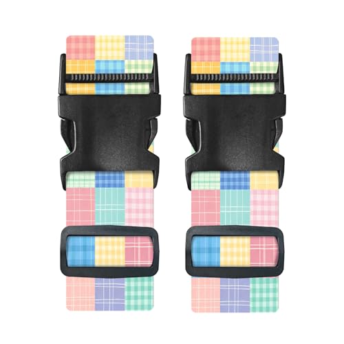 Nuxovilar Luggage Straps Set for Suitcase 1.96x90.5in Polyester - color: LU13495, size: 1.96"x90.5"