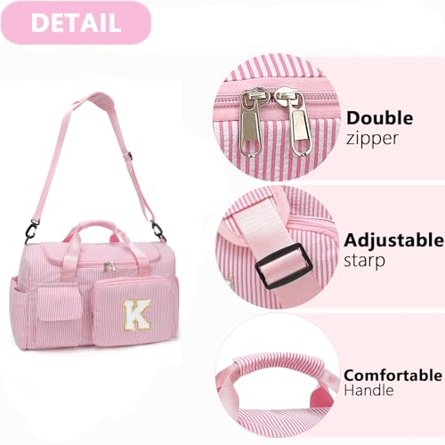 Kids Travel Duffle Bag Dance Bag Gifts for Girls - color: Pink, style: K
