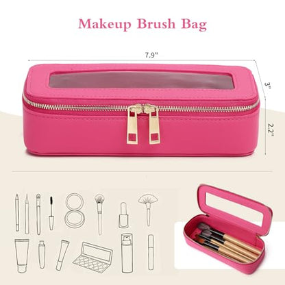 Pinkmik Makeup Brush Case, Fuxia, SLIM - color: B/Fuxia, size: SLIM
