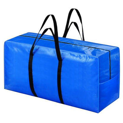 Extra Large Storage Bags, 155 Gallon XXL Jumbo Large Moving Bags Heavy Duty - color: Blue - 1 PACK, size: 60" X 30" X 20"