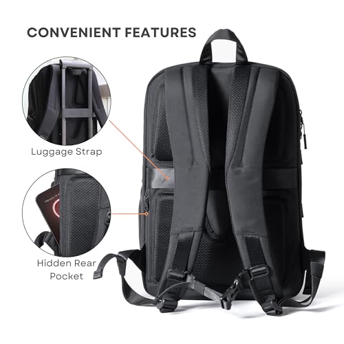 GOOTIUM Laptop Backpack, 15.6 Inch Laptop Compartment, TSA Friendly, 1260D Polyester Water Resistant, Unisex Daypack with Multiple Pockets for Business Travel Commute