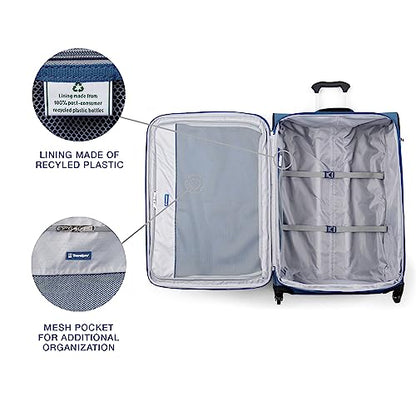 Travelpro Maxlite 5 Softside Checked Luggage Spinner, Blue, 29-Inch - color: Ensign Blue, size: Checked-Large 29-Inch