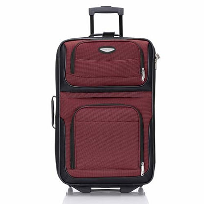 Travel Select Amsterdam Softside Expandable Luggage with Rolling Wheels, Red, 4-Piece Set (15/21/25/29) - color: Red, size: 4-Piece Set (15/21/25/29)