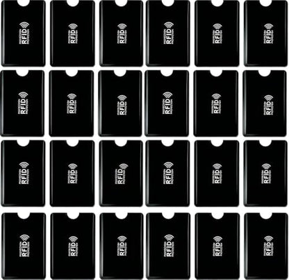 30 Pack RFID Blocking Sleeves, Credit Card Protector Holders for Contactless Cards - color: Black