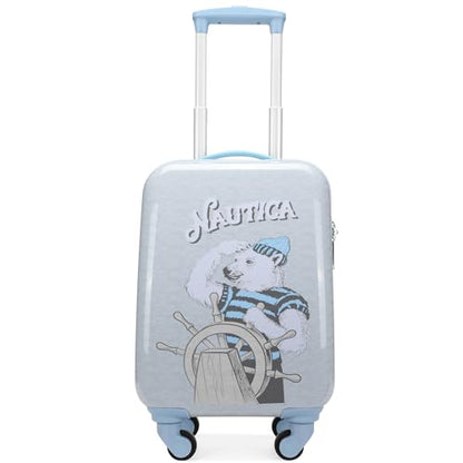 NAUTICA Kids Luggage - 18" Airline Approved Rolling Hardside Upright Carry-on Suitcase with Wheels (Polar Voyage) - color: Polar Voyage