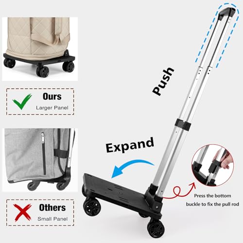 Rolling Garment Bag for Travel, 50L Duffle Bag with Shoe Compartment, 4pcs - color: Khaki