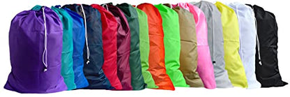 Extra Large Heavy Duty Laundry Bag, Burgundy, (2 Pack), (3045JN2-BUR) - color: Burgundy